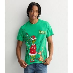 Dr. Seuss How The‎ Grinch Stole Christmas Oversized Men's Tee Size XL